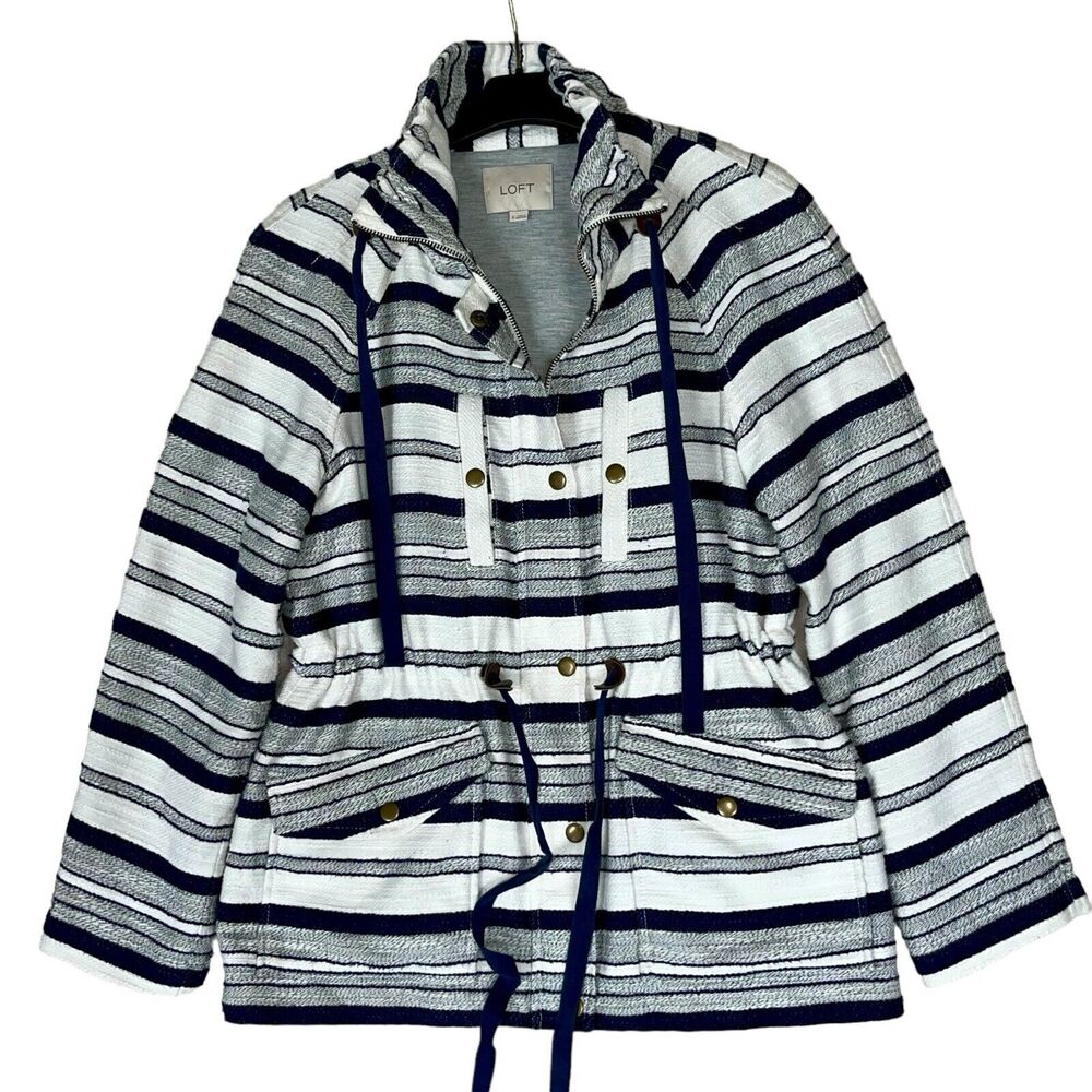 Ann Taylor Jacket Nautical Anorak Coastal